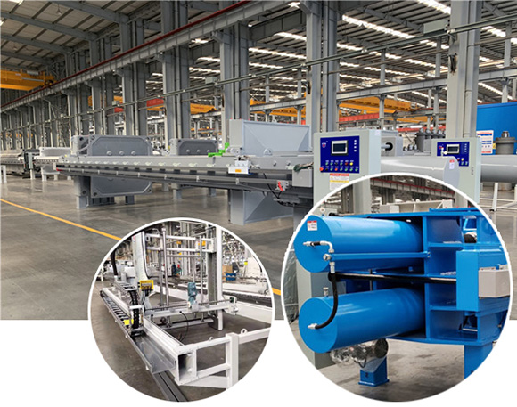 壓濾機(jī)機(jī)架組裝